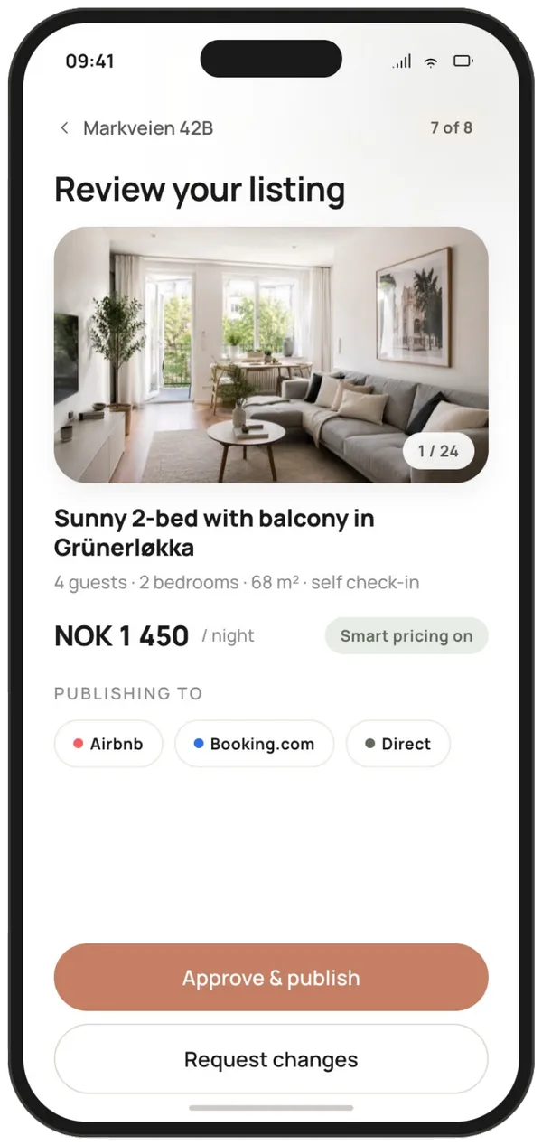 Approve the listing